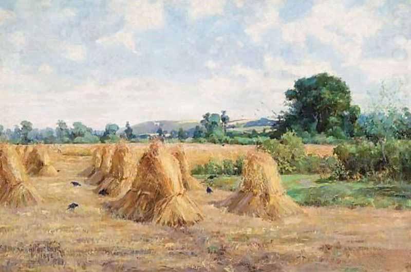 Arthur Boyd Houghton Wheatfield, Wiltshire china oil painting image